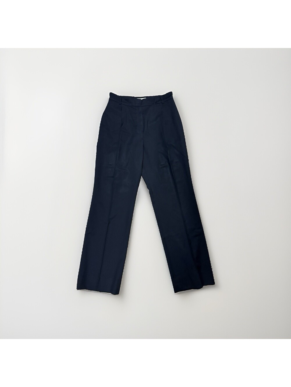Vtg Yves Saint Laurent 32x32 Black Wool High Waist Pleated Old Money Trousers